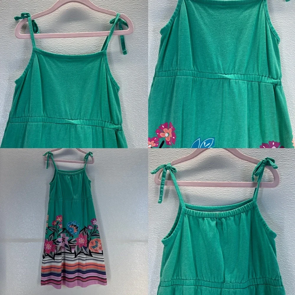 Gymboree Girls Dress Size‎ 6 – Floral Print Striped Sundress Sleeveless Summer